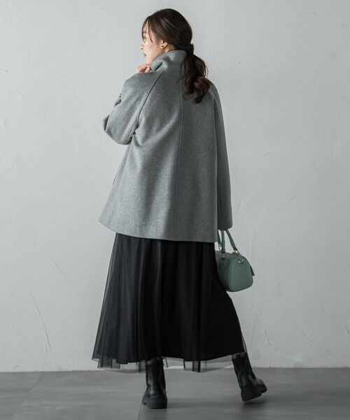 LAUTREAMONT / ロートレアモン ダッフルコート | カシミヤコンライトリバーショートコート | 詳細15