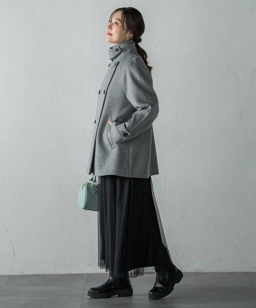 LAUTREAMONT / ロートレアモン ダッフルコート | カシミヤコンライトリバーショートコート | 詳細14