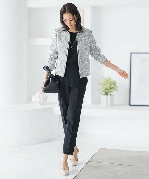 LAUTREAMONT / ロートレアモン テーラードジャケット | 【WEB限定 13号】ストレッチツイードジャケット | 詳細1