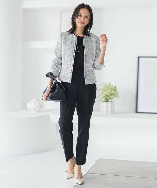 LAUTREAMONT / ロートレアモン テーラードジャケット | 【WEB限定 13号】ストレッチツイードジャケット | 詳細2