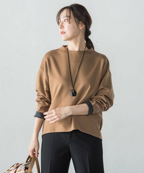 LAUTREAMONT / ロートレアモン カットソー | ソフトストレッチダンボールカットソー（キャメル）