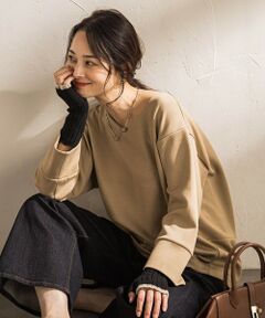 LAUTREAMONT / ロートレアモン カットソー | 【WEB限定】《暖色美》裏起毛Vネックトップス≪手洗い≫