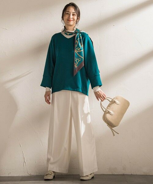 LAUTREAMONT / ロートレアモン カットソー | 【WEB限定】《暖色美》裏起毛Vネックトップス≪手洗い≫ | 詳細8