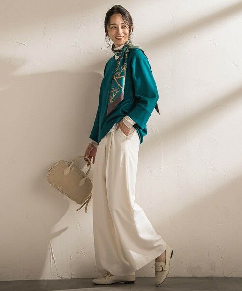 LAUTREAMONT / ロートレアモン カットソー | 【WEB限定】《暖色美》裏起毛Vネックトップス≪手洗い≫ | 詳細9