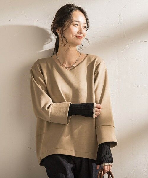 LAUTREAMONT / ロートレアモン カットソー | 【WEB限定】《暖色美》裏起毛Vネックトップス≪手洗い≫ | 詳細15