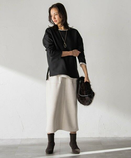 LAUTREAMONT / ロートレアモン カットソー | 【WEB限定】裏毛布クルーネックプルオーバー≪毛玉防止・ストレッチ≫ | 詳細6