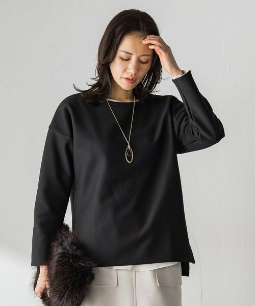 LAUTREAMONT / ロートレアモン カットソー | 【WEB限定】裏毛布クルーネックプルオーバー≪毛玉防止・ストレッチ≫ | 詳細10