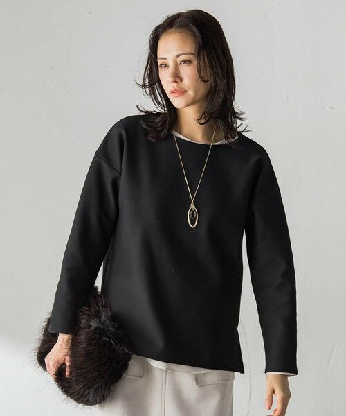 LAUTREAMONT / ロートレアモン カットソー | 【WEB限定】裏毛布クルーネックプルオーバー≪毛玉防止・ストレッチ≫ | 詳細11