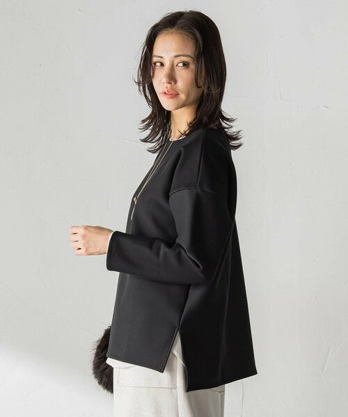 LAUTREAMONT / ロートレアモン カットソー | 【WEB限定】裏毛布クルーネックプルオーバー≪毛玉防止・ストレッチ≫ | 詳細12