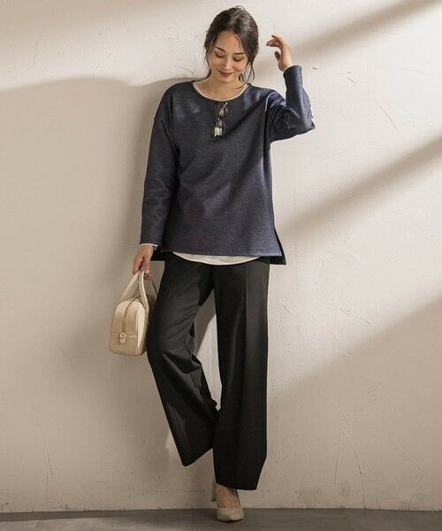 LAUTREAMONT / ロートレアモン カットソー | 【WEB限定】裏毛布クルーネックプルオーバー≪毛玉防止・ストレッチ≫ | 詳細4