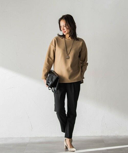 LAUTREAMONT / ロートレアモン カットソー | 【WEB限定】裏毛布クルーネックプルオーバー≪毛玉防止・ストレッチ≫ | 詳細8