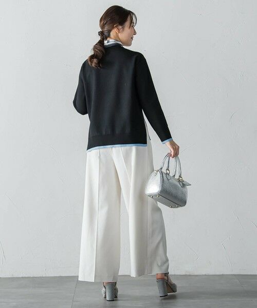 LAUTREAMONT / ロートレアモン ニット・セーター | 配色クルーネックニット≪洗える≫ | 詳細2