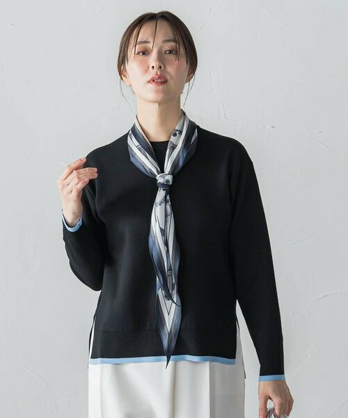 LAUTREAMONT / ロートレアモン ニット・セーター | 配色クルーネックニット≪洗える≫ | 詳細7