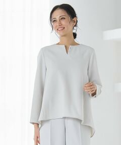 LAUTREAMONT / ロートレアモン シャツ・ブラウス | 【WEB限定 13号】トリクシオンキーネックブラウス≪セットアップ対応/手洗い可能≫