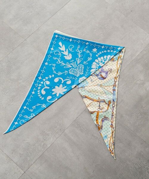 LAUTREAMONT / ロートレアモン マフラー・ショール・スヌード・ストール | 【manipuri】＜ダイヤ型スカーフ＞ | 詳細1