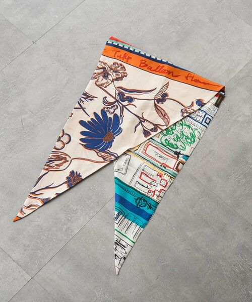 LAUTREAMONT / ロートレアモン マフラー・ショール・スヌード・ストール | 【manipuri】＜ダイヤ型スカーフ＞ | 詳細2