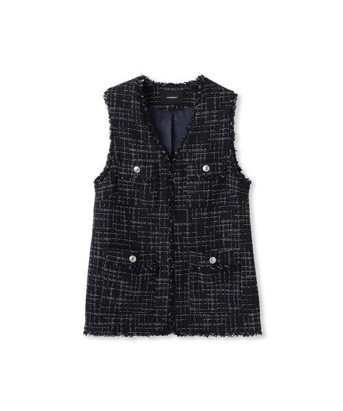 LAUTREAMONT / ロートレアモン ダウンジャケット・ベスト | LUSTROツイードジレ | 詳細11