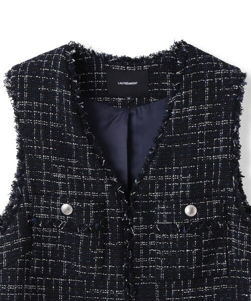LAUTREAMONT / ロートレアモン ダウンジャケット・ベスト | LUSTROツイードジレ | 詳細13