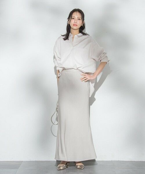 LAUTREAMONT / ロートレアモン シャツ・ブラウス | コットンポプリン2WAYストライプシャツ | 詳細22