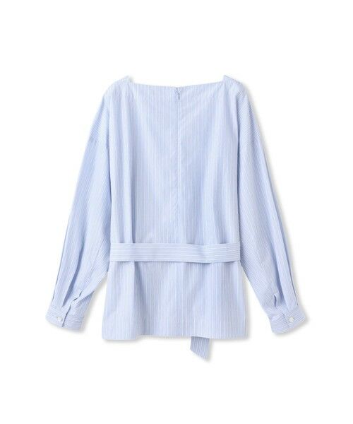 LAUTREAMONT / ロートレアモン シャツ・ブラウス | ボートネックコットンポプリンストライプブラウス | 詳細12