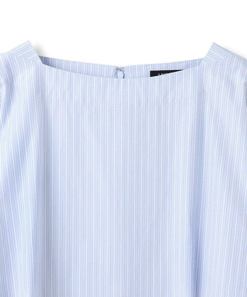 LAUTREAMONT / ロートレアモン シャツ・ブラウス | ボートネックコットンポプリンストライプブラウス | 詳細13