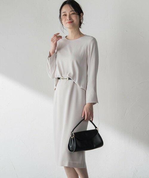 LAUTREAMONT / ロートレアモン ロング・マキシ丈ワンピース | アチェローザバックサテンジョーゼットワンピース | 詳細11