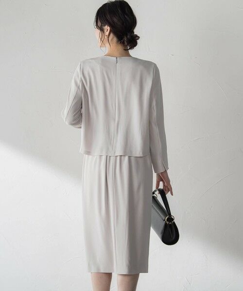 LAUTREAMONT / ロートレアモン ロング・マキシ丈ワンピース | アチェローザバックサテンジョーゼットワンピース | 詳細12