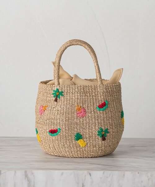 LAUTREAMONT / ロートレアモン その他小物 | 【BAGMATI】ミニ刺繍バケット［BBK26-SS12］（トロピカル）