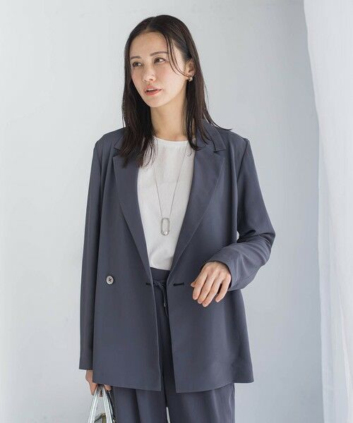 LAUTREAMONT / ロートレアモン テーラードジャケット | ≪シリーズ累計2万枚突破!≫【涼・美・楽】テーラードジャケット≪13号あり≫(【WEB限定】チャコールグレー)