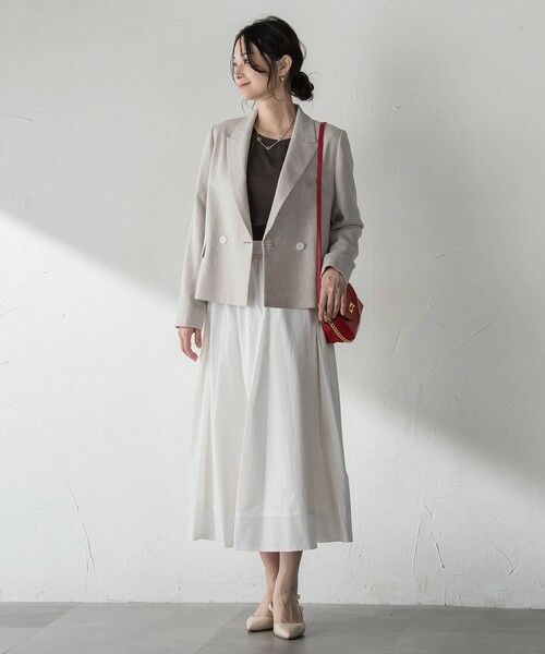 LAUTREAMONT / ロートレアモン テーラードジャケット | クラシックポリリネンヘリンボンジャケット | 詳細7