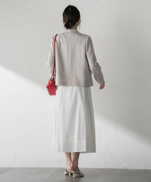 LAUTREAMONT / ロートレアモン テーラードジャケット | クラシックポリリネンヘリンボンジャケット | 詳細8