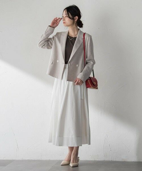 LAUTREAMONT / ロートレアモン テーラードジャケット | クラシックポリリネンヘリンボンジャケット | 詳細9