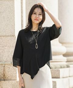 LAUTREAMONT / ロートレアモン カットソー | オーガンジーアシメヘムカットソー≪UVカット≫