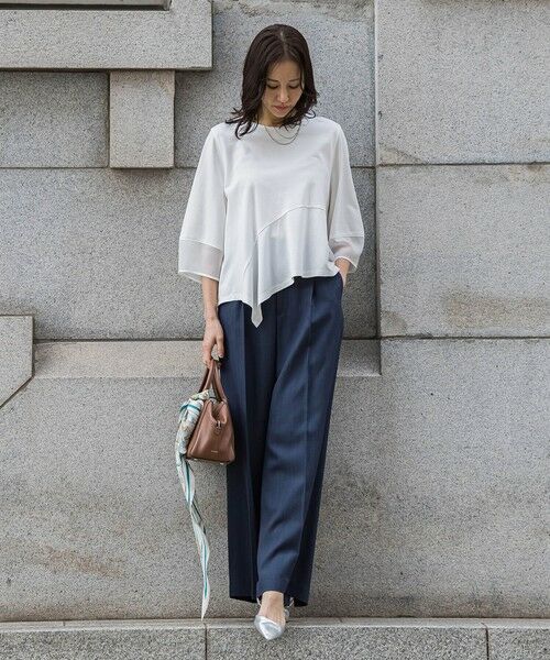 LAUTREAMONT / ロートレアモン カットソー | オーガンジーアシメヘムカットソー≪UVカット≫ | 詳細3