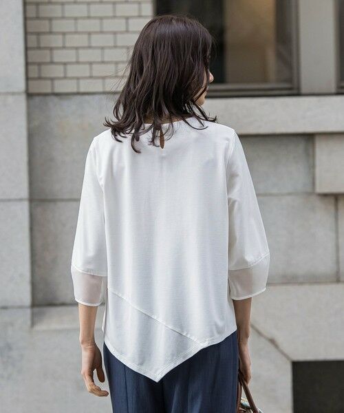 LAUTREAMONT / ロートレアモン カットソー | オーガンジーアシメヘムカットソー≪UVカット≫ | 詳細4