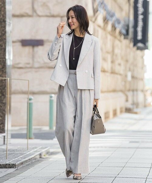 LAUTREAMONT / ロートレアモン その他パンツ | クラシックポリリネンヘリンボンパンツ | 詳細16