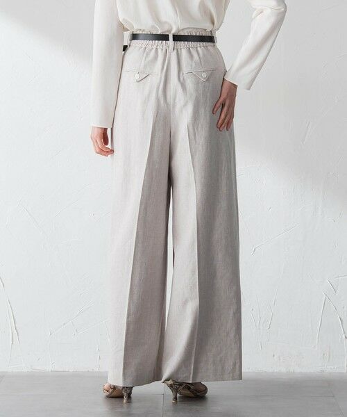 LAUTREAMONT / ロートレアモン その他パンツ | クラシックポリリネンヘリンボンパンツ | 詳細2