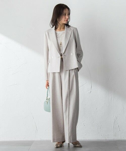 LAUTREAMONT / ロートレアモン その他パンツ | クラシックポリリネンヘリンボンパンツ | 詳細4