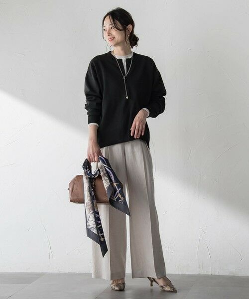 LAUTREAMONT / ロートレアモン その他パンツ | クラシックポリリネンヘリンボンパンツ | 詳細6