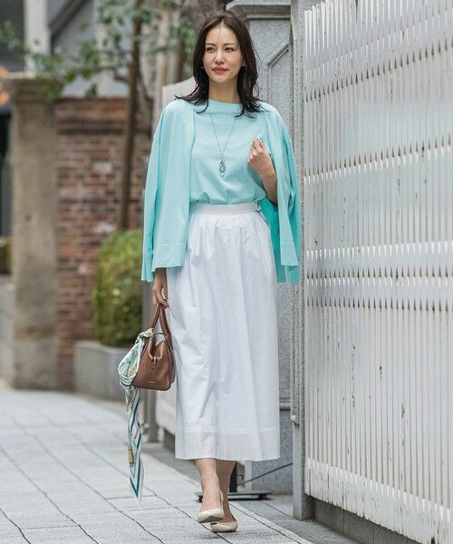 LAUTREAMONT / ロートレアモン ミニ・ひざ丈スカート | メンナイロンワッシャーブロードスカート | 詳細8