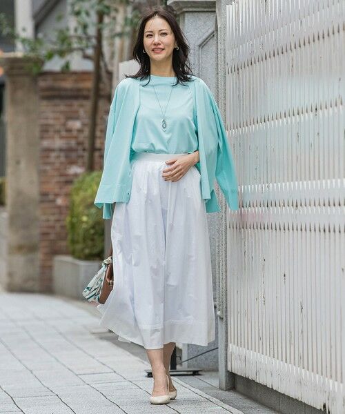 LAUTREAMONT / ロートレアモン ミニ・ひざ丈スカート | メンナイロンワッシャーブロードスカート | 詳細9