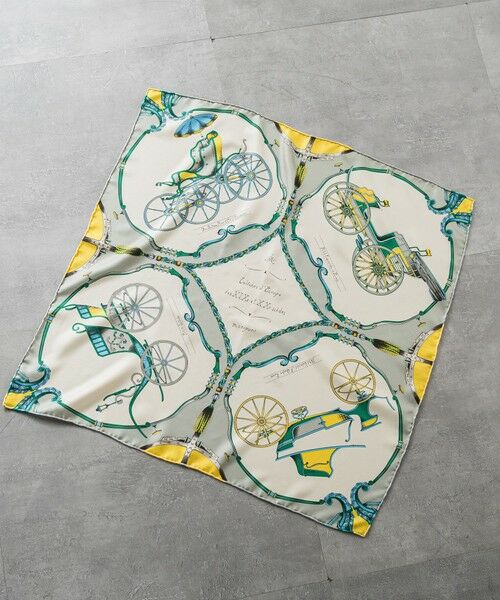 LAUTREAMONT / ロートレアモン マフラー・ショール・スヌード・ストール | 【manipuri】シルクスカーフ[0161330006]（グレー系その他）