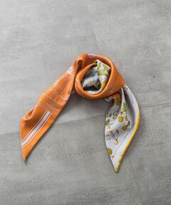 LAUTREAMONT / ロートレアモン マフラー・ショール・スヌード・ストール | 【manipuri】＜三角スカーフミニ＞ガラスドームフラワー[0161336004]