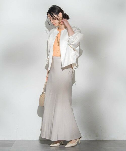 LAUTREAMONT / ロートレアモン テーラードジャケット | サテンジップブルゾン≪手洗い≫ | 詳細1