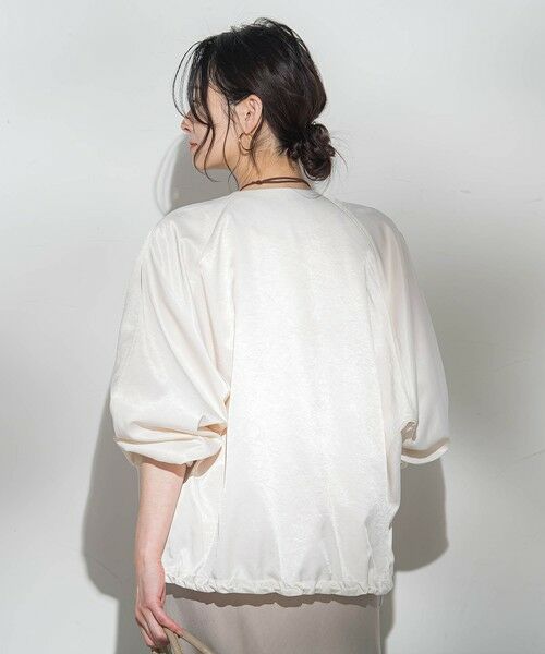 LAUTREAMONT / ロートレアモン テーラードジャケット | サテンジップブルゾン≪手洗い≫ | 詳細4