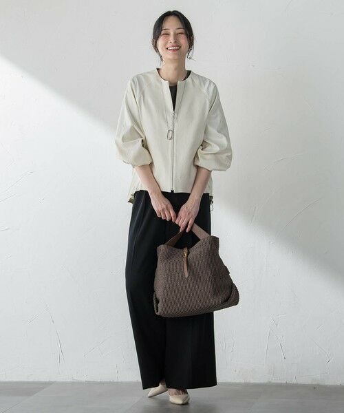 LAUTREAMONT / ロートレアモン テーラードジャケット | サテンジップブルゾン≪手洗い≫ | 詳細7