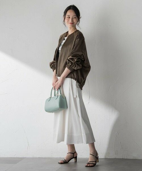 LAUTREAMONT / ロートレアモン テーラードジャケット | サテンジップブルゾン≪手洗い≫ | 詳細5