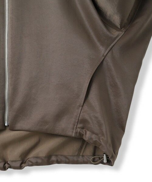 LAUTREAMONT / ロートレアモン テーラードジャケット | サテンジップブルゾン≪手洗い≫ | 詳細15