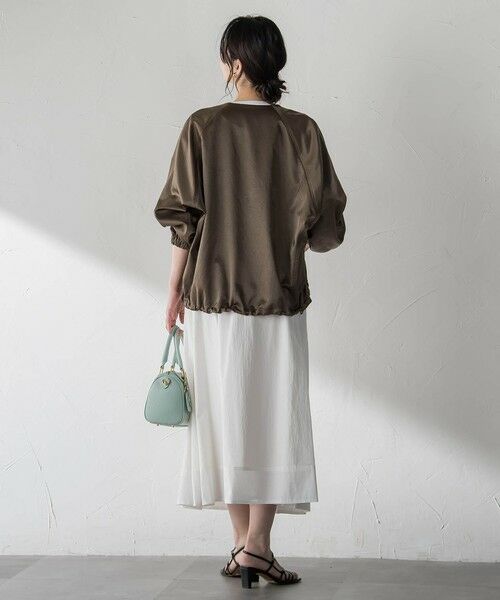 LAUTREAMONT / ロートレアモン テーラードジャケット | サテンジップブルゾン≪手洗い≫ | 詳細7