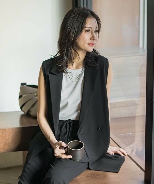 LAUTREAMONT / ロートレアモン テーラードジャケット | 【涼・美・楽】サイドベルトジレ | 詳細1